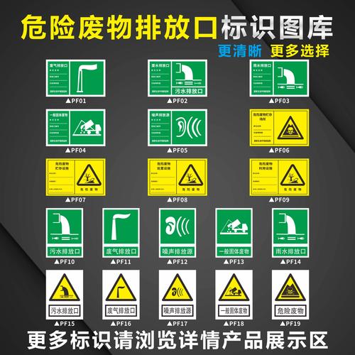 一般固体废物 定制防水贴纸pvc板反光膜铝牌危险废物排放环保标识