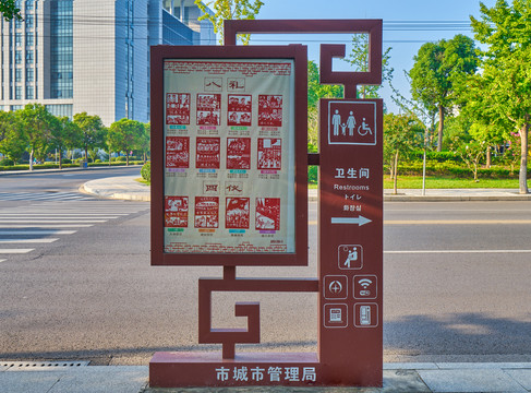 提示标牌指路